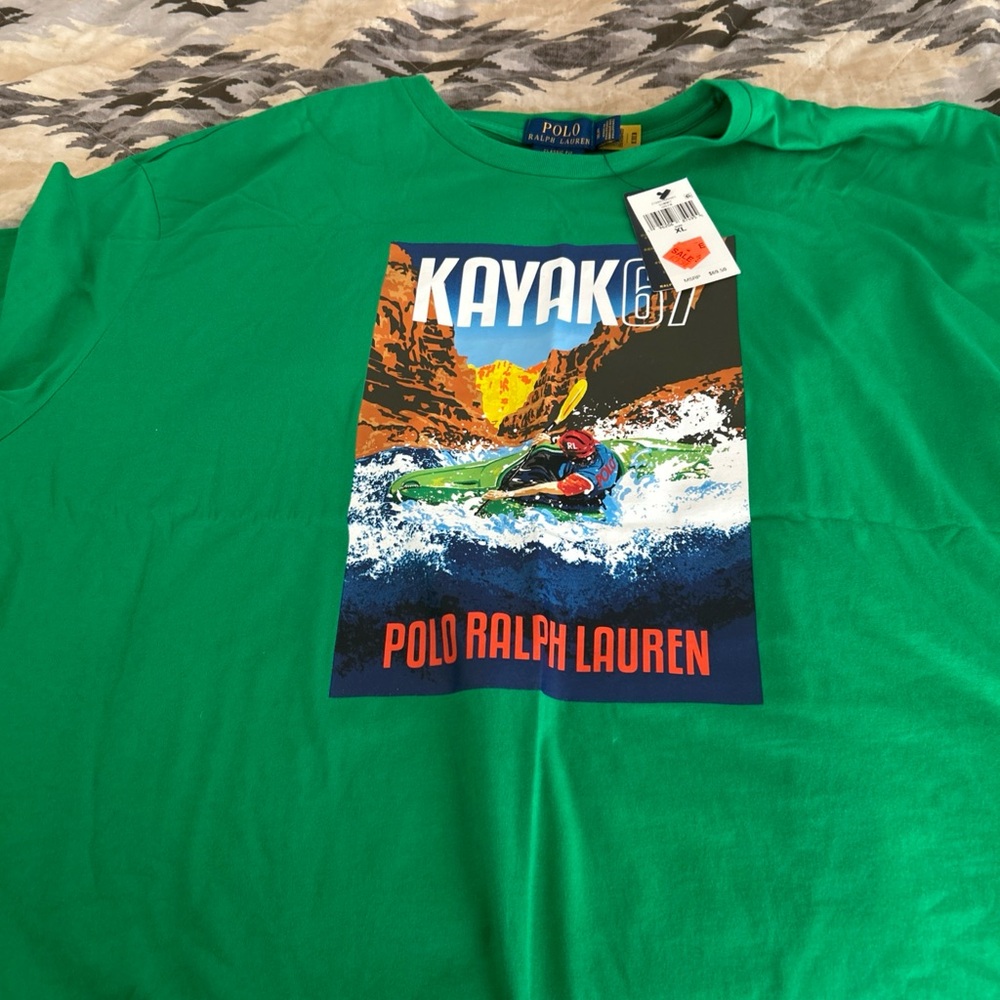 Polo Ralph Lauren Green Kayak Graphic T-Shirt